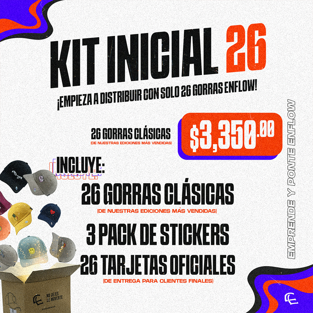 KIT 26 GORRAS - EnFlow®️