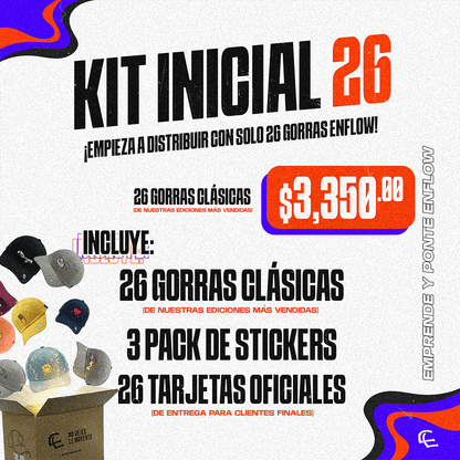 KIT 26 GORRAS - EnFlow®️