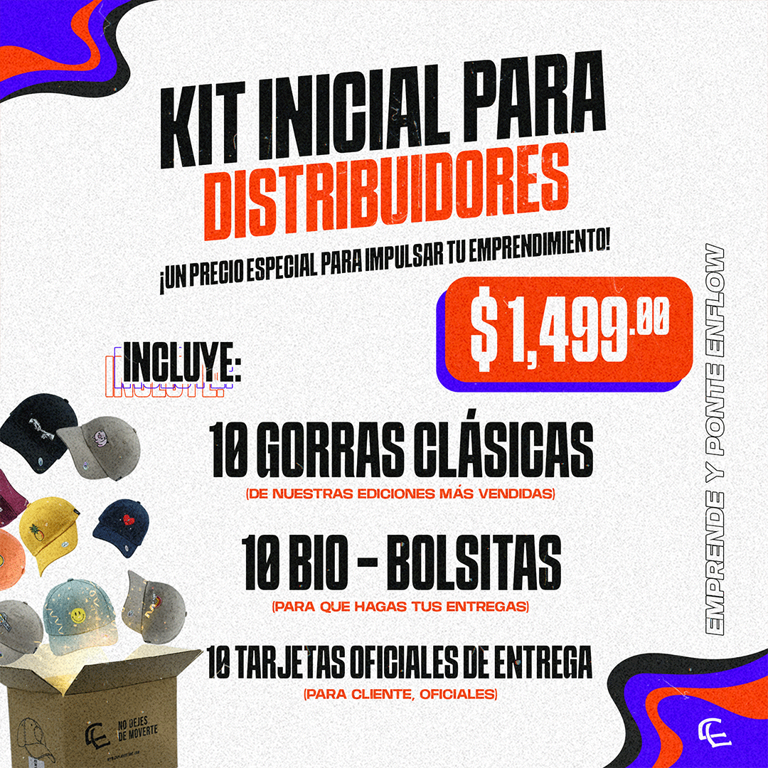 KIT 10 GORRAS - EnFlow®️