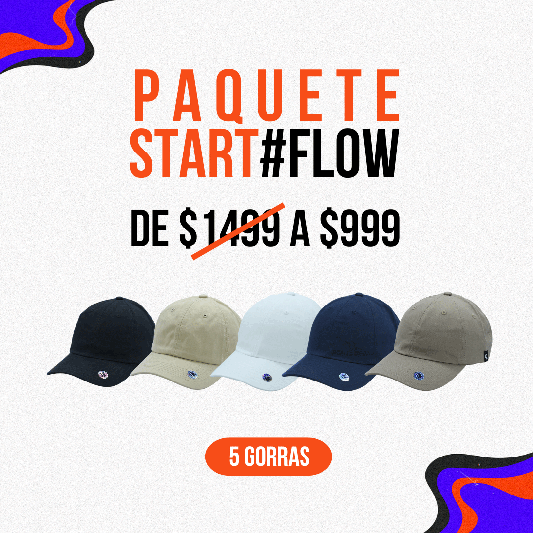 PAQUETE 5 GORRAS PERSONALIZADAS - EnFlow®️