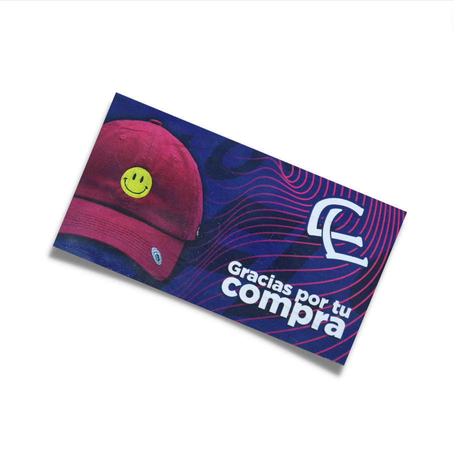 Pack 10 tarjeta de presentación (gracias por tu compra) - Cap Land