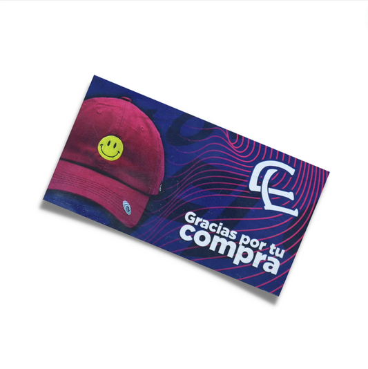 Pack 10 tarjeta de presentación (gracias por tu compra) - Cap Land